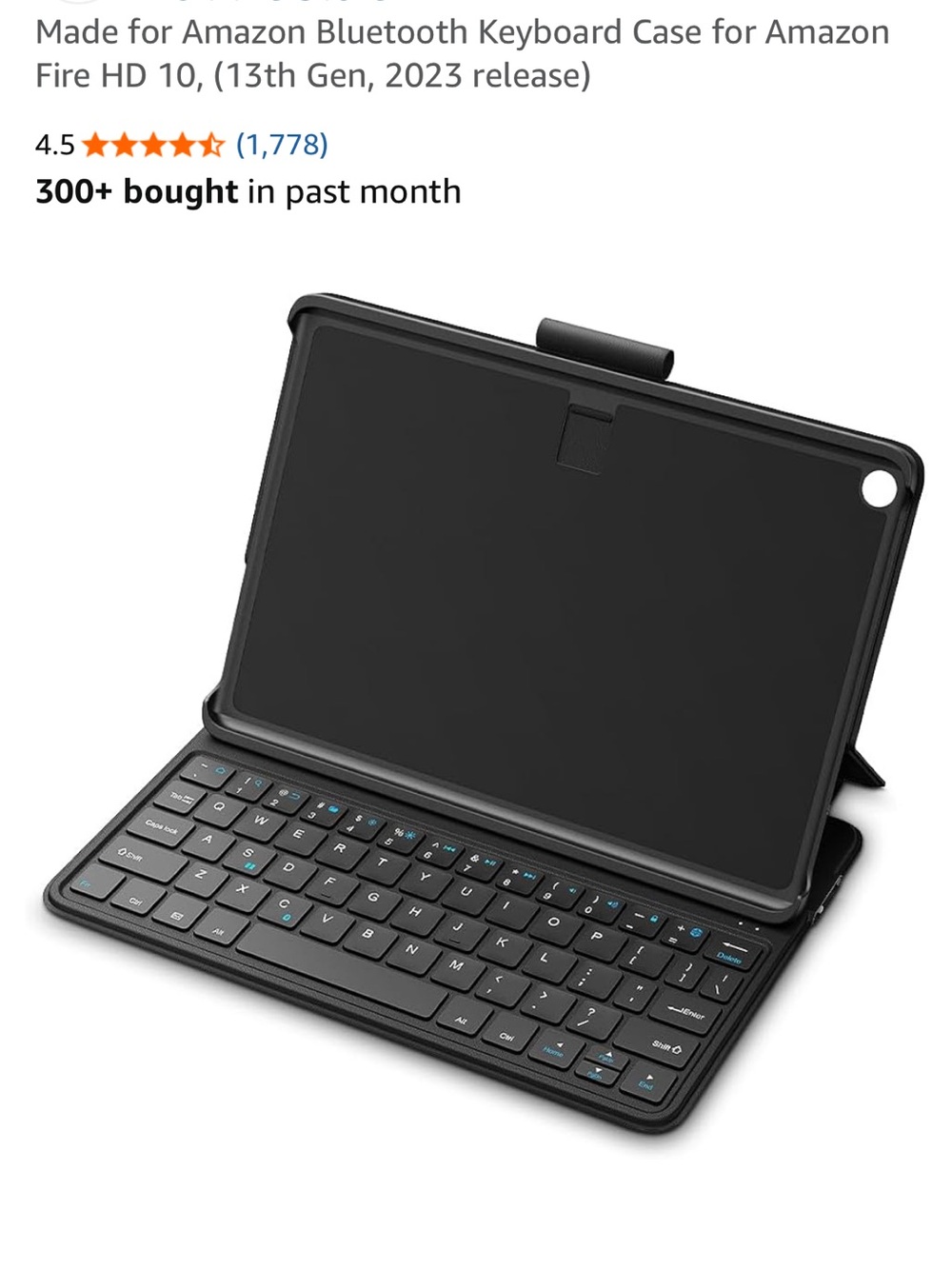 FINTIE Bluetooth Keyboard Case for Amazon Fire HD 10 - 13th gen , released 2023